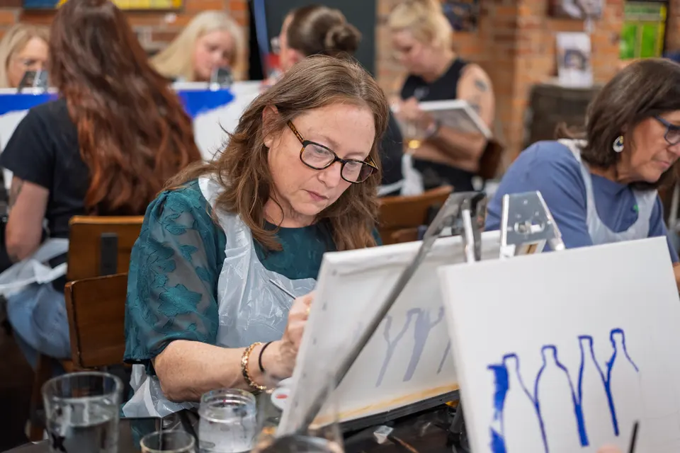 Photo 5 of 87, painting Bottle Bouquets at Greenville Beer Exchange