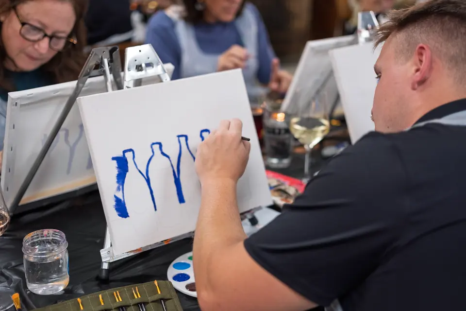 Photo 6 of 87, painting Bottle Bouquets at Greenville Beer Exchange