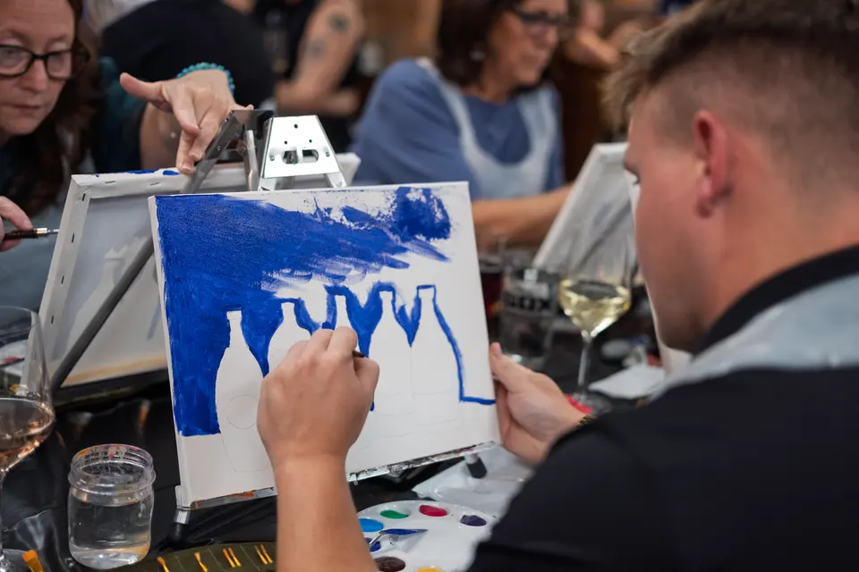 Photo 13 of 87, painting Bottle Bouquets at Greenville Beer Exchange