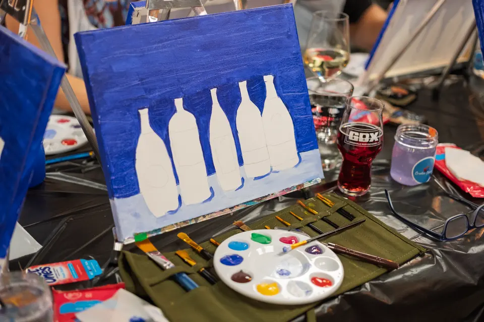 Photo 23 of 87, painting Bottle Bouquets at Greenville Beer Exchange