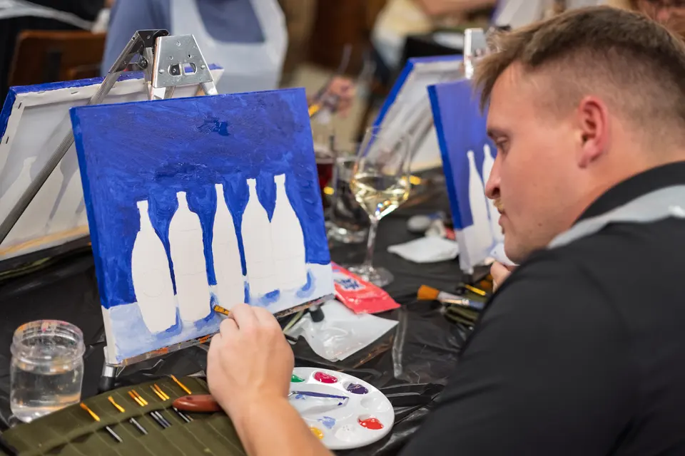 Photo 27 of 87, painting Bottle Bouquets at Greenville Beer Exchange