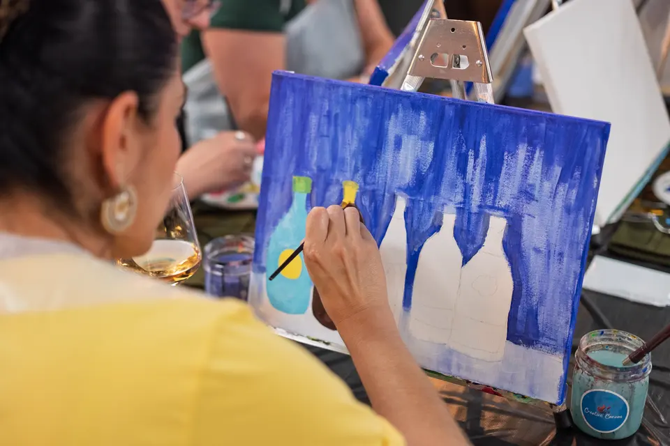 Photo 32 of 87, painting Bottle Bouquets at Greenville Beer Exchange