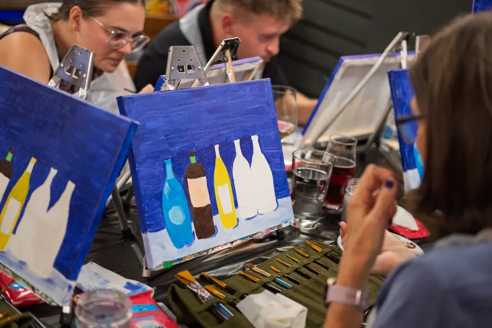 Photo 33 of 87, painting Bottle Bouquets at Greenville Beer Exchange