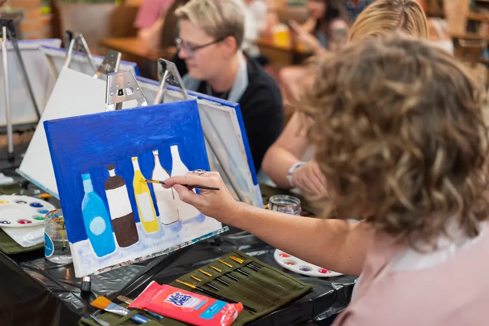 Photo 34 of 87, painting Bottle Bouquets at Greenville Beer Exchange