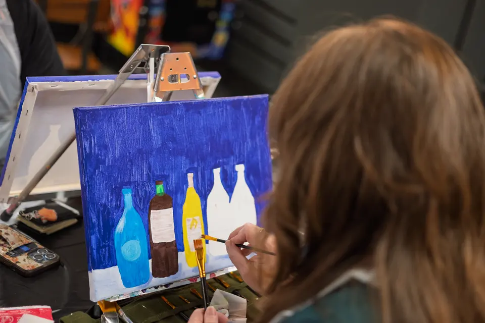 Photo 35 of 87, painting Bottle Bouquets at Greenville Beer Exchange
