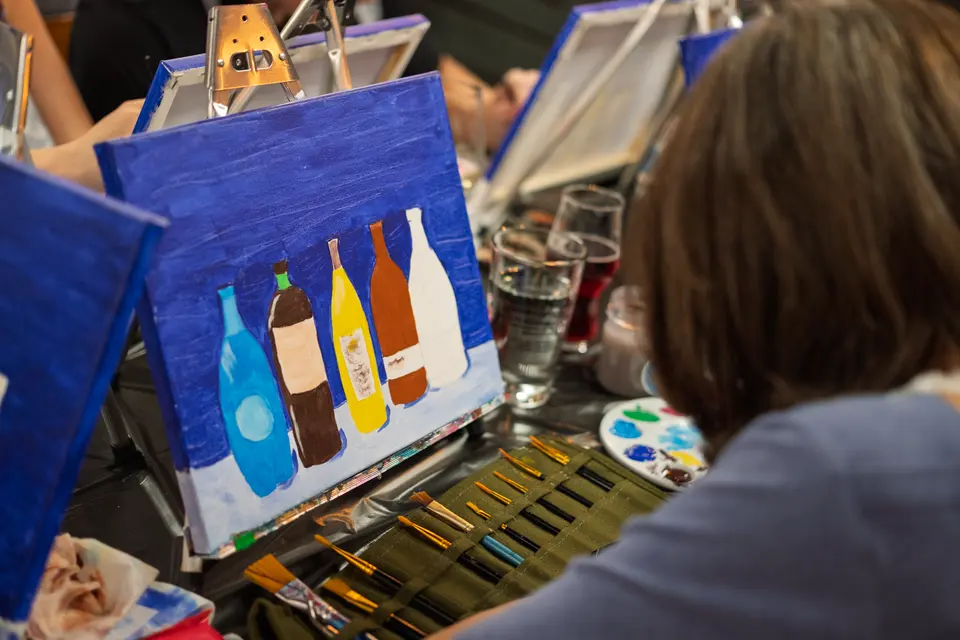 Photo 40 of 87, painting Bottle Bouquets at Greenville Beer Exchange