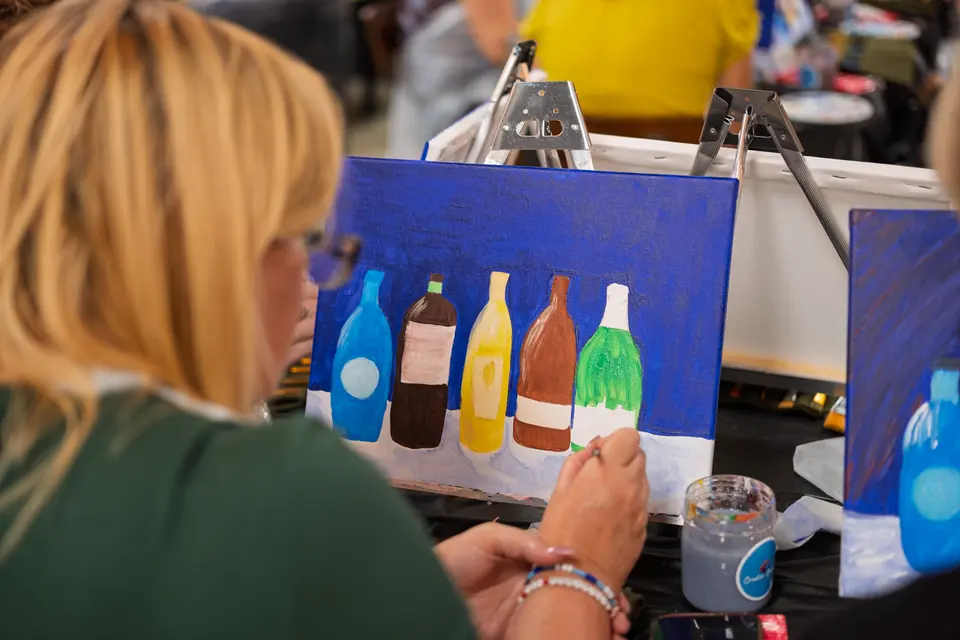 Photo 41 of 87, painting Bottle Bouquets at Greenville Beer Exchange