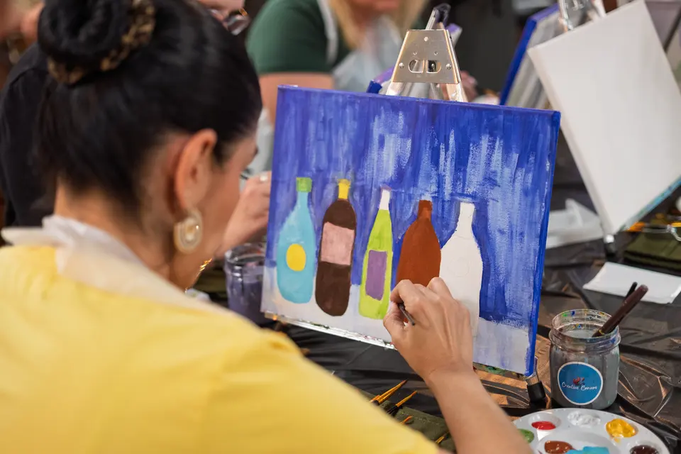 Photo 42 of 87, painting Bottle Bouquets at Greenville Beer Exchange