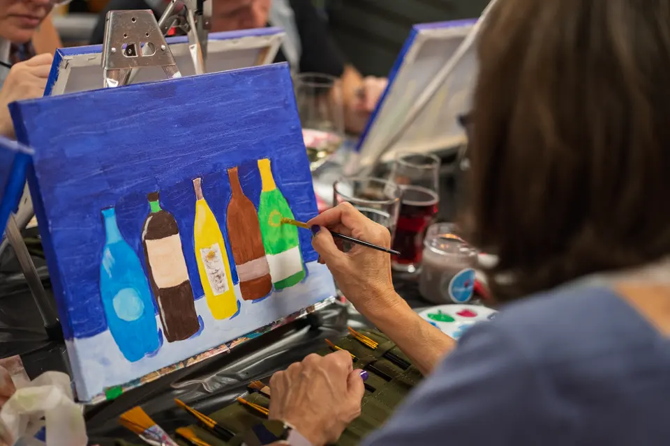 Photo 43 of 87, painting Bottle Bouquets at Greenville Beer Exchange