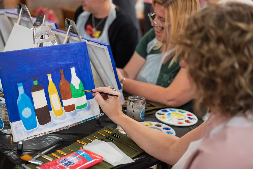 Photo 44 of 87, painting Bottle Bouquets at Greenville Beer Exchange