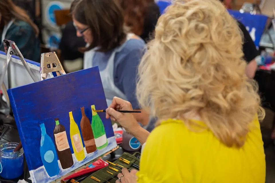 Photo 45 of 87, painting Bottle Bouquets at Greenville Beer Exchange