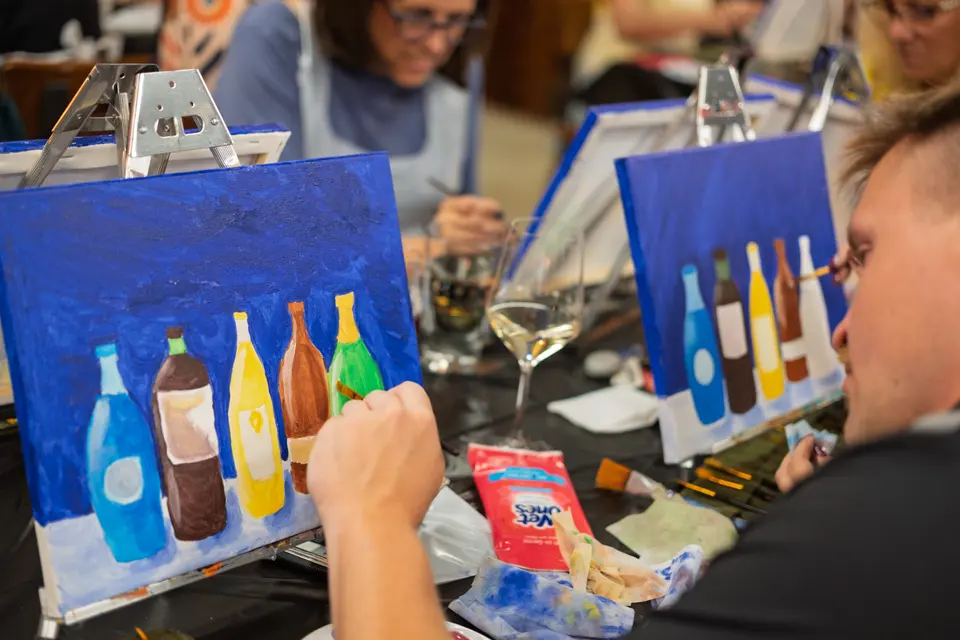 Photo 47 of 87, painting Bottle Bouquets at Greenville Beer Exchange