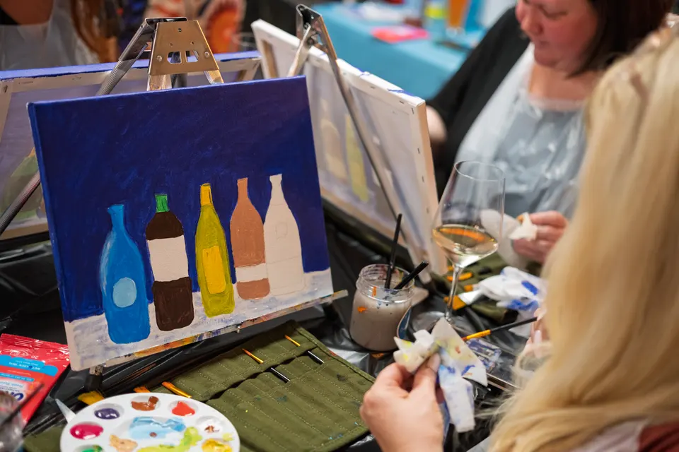 Photo 52 of 87, painting Bottle Bouquets at Greenville Beer Exchange