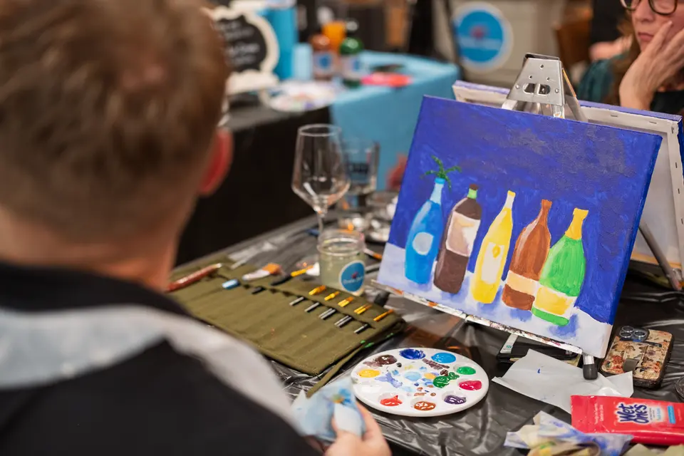 Photo 54 of 87, painting Bottle Bouquets at Greenville Beer Exchange