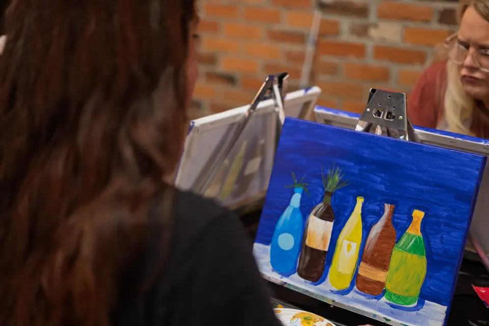 Photo 57 of 87, painting Bottle Bouquets at Greenville Beer Exchange