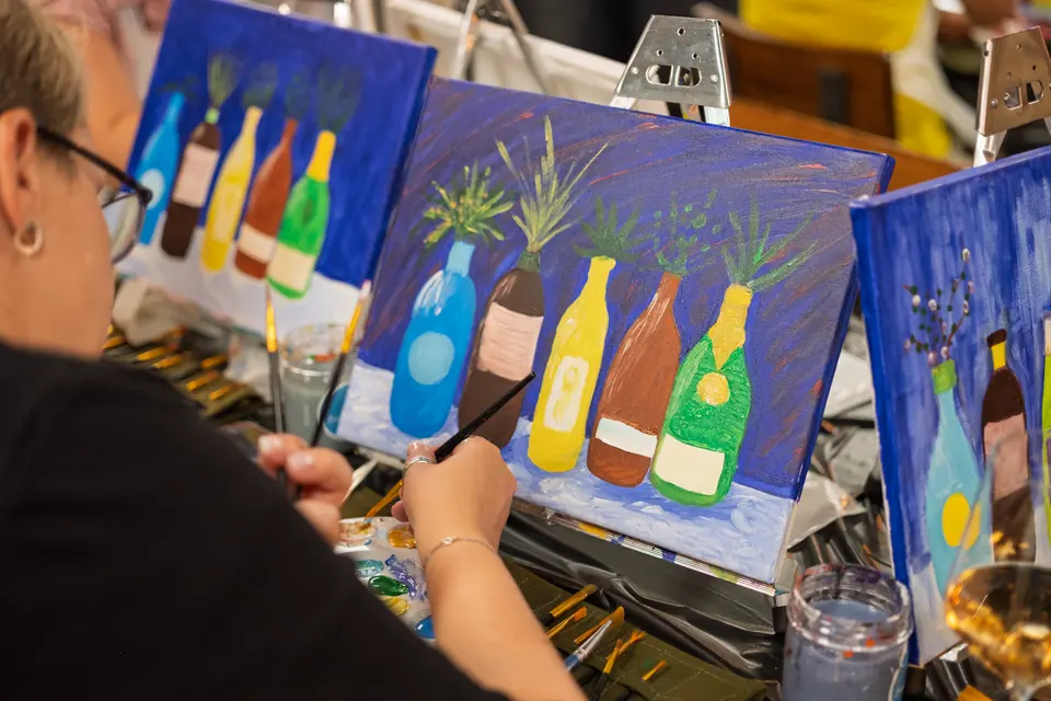 Photo 62 of 87, painting Bottle Bouquets at Greenville Beer Exchange