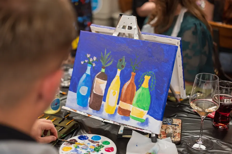 Photo 66 of 87, painting Bottle Bouquets at Greenville Beer Exchange