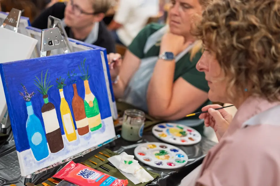 Photo 67 of 87, painting Bottle Bouquets at Greenville Beer Exchange
