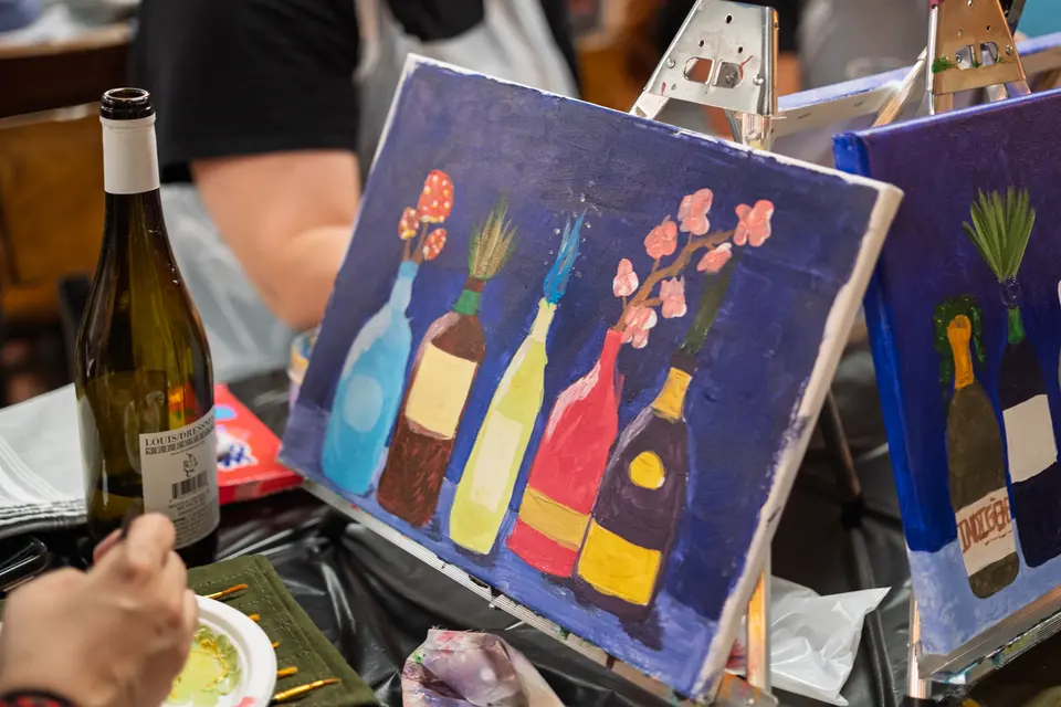 Photo 69 of 87, painting Bottle Bouquets at Greenville Beer Exchange