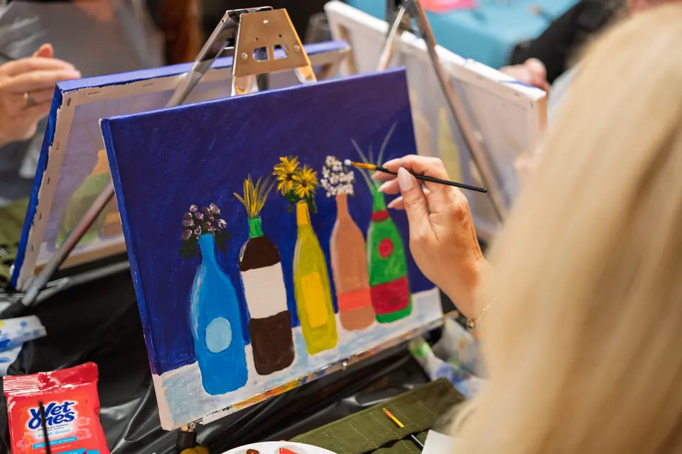 Photo 71 of 87, painting Bottle Bouquets at Greenville Beer Exchange