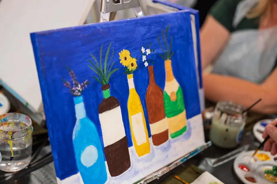 Photo 73 of 87, painting Bottle Bouquets at Greenville Beer Exchange