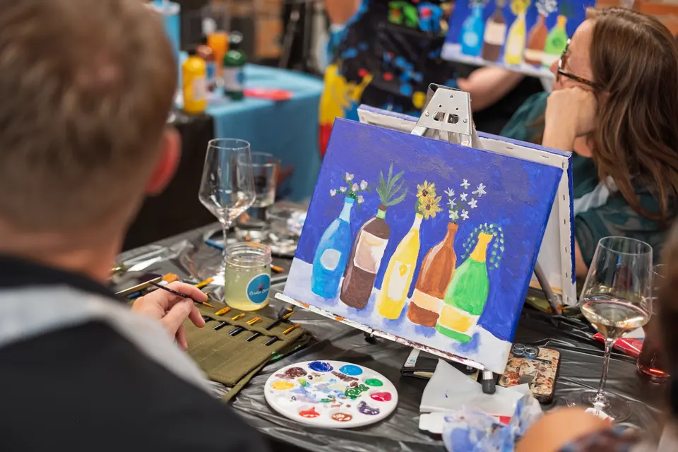 Photo 75 of 87, painting Bottle Bouquets at Greenville Beer Exchange