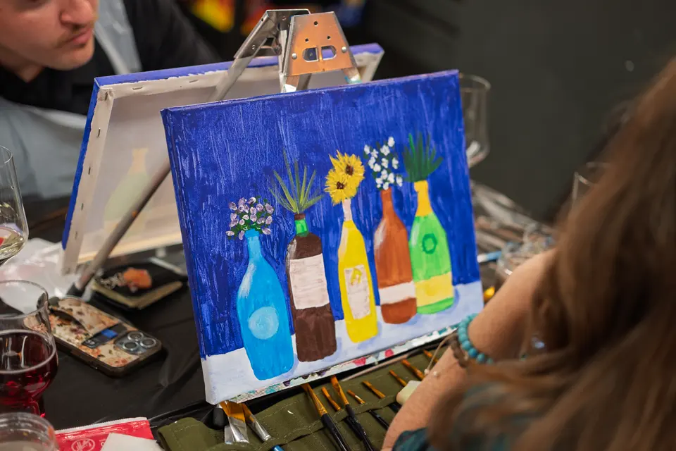 Photo 76 of 87, painting Bottle Bouquets at Greenville Beer Exchange