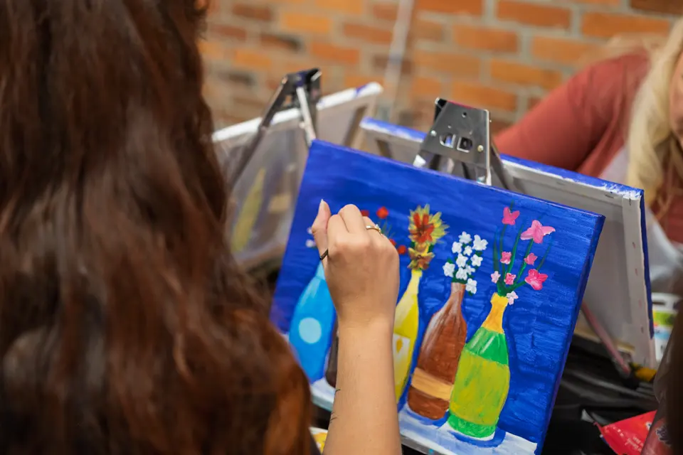 Photo 79 of 87, painting Bottle Bouquets at Greenville Beer Exchange