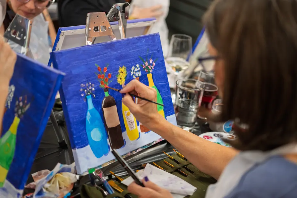 Photo 81 of 87, painting Bottle Bouquets at Greenville Beer Exchange