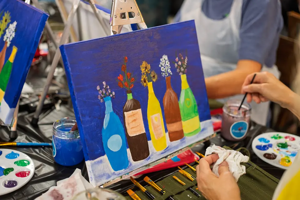 Photo 82 of 87, painting Bottle Bouquets at Greenville Beer Exchange