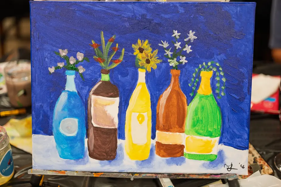Photo 83 of 87, painting Bottle Bouquets at Greenville Beer Exchange
