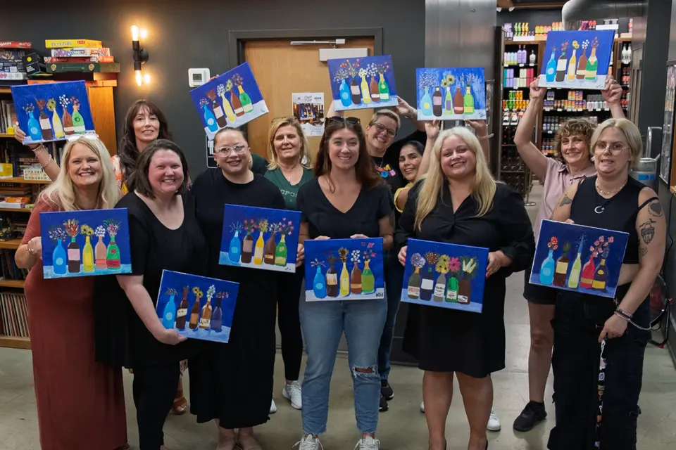 Photo 86 of 87, painting Bottle Bouquets at Greenville Beer Exchange