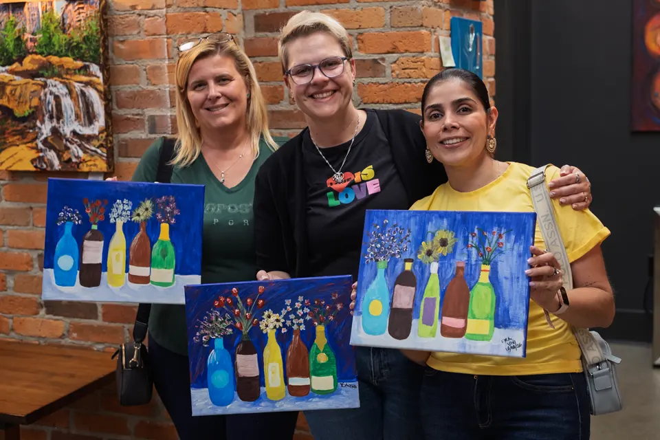 Photo 87 of 87, painting Bottle Bouquets at Greenville Beer Exchange