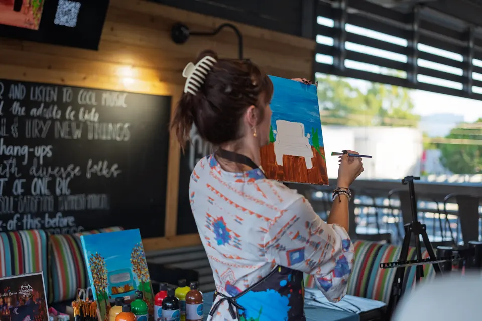 Photo 23 of 71, painting Pumpkin Truck at Gather GVL