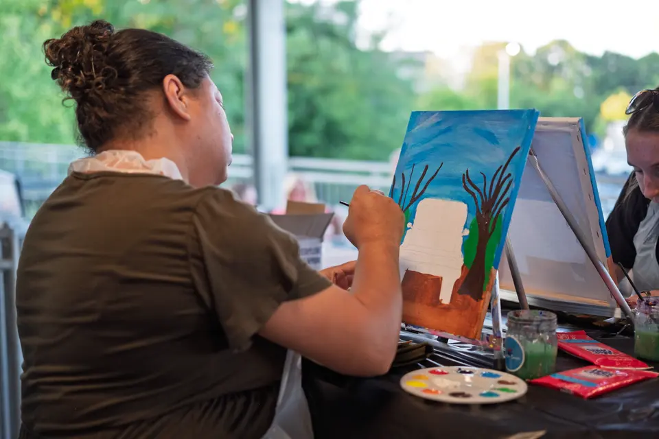 Photo 33 of 71, painting Pumpkin Truck at Gather GVL