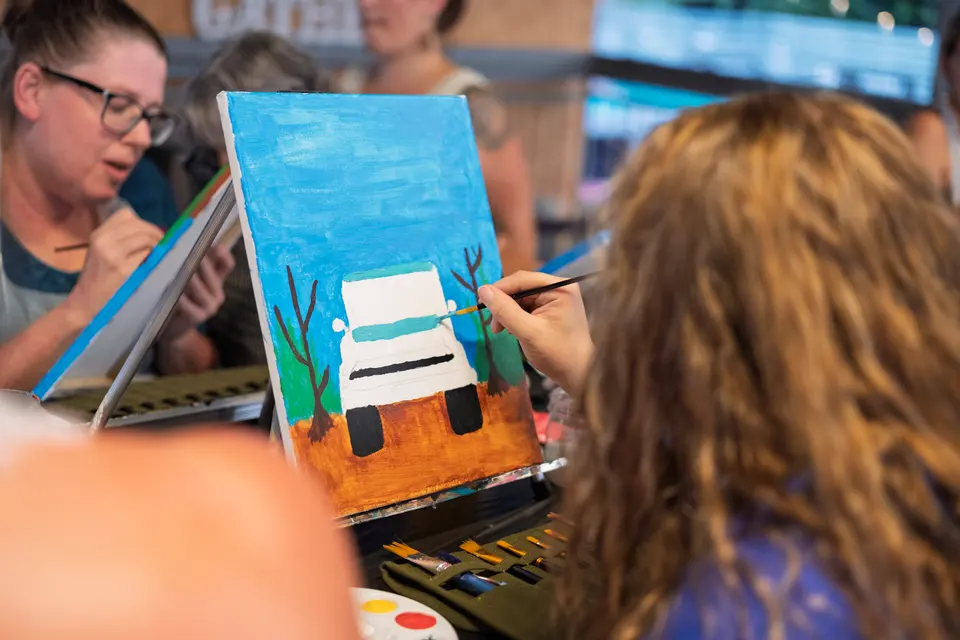 Photo 40 of 71, painting Pumpkin Truck at Gather GVL