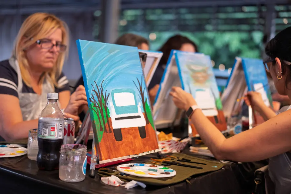 Photo 43 of 71, painting Pumpkin Truck at Gather GVL