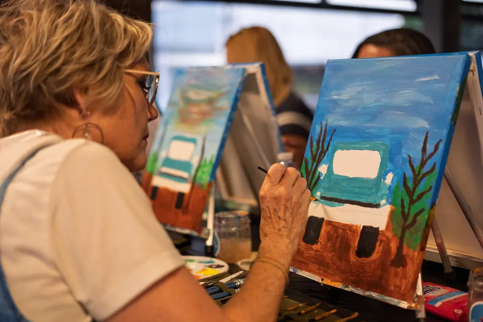 Photo 46 of 71, painting Pumpkin Truck at Gather GVL