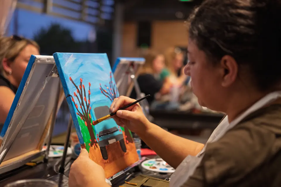 Photo 47 of 71, painting Pumpkin Truck at Gather GVL