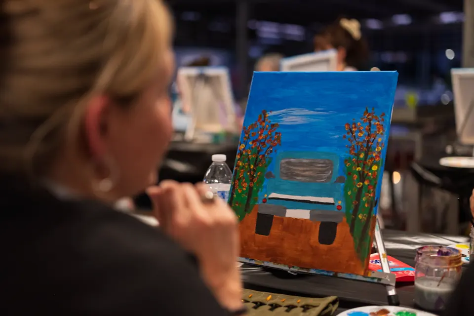 Photo 48 of 71, painting Pumpkin Truck at Gather GVL