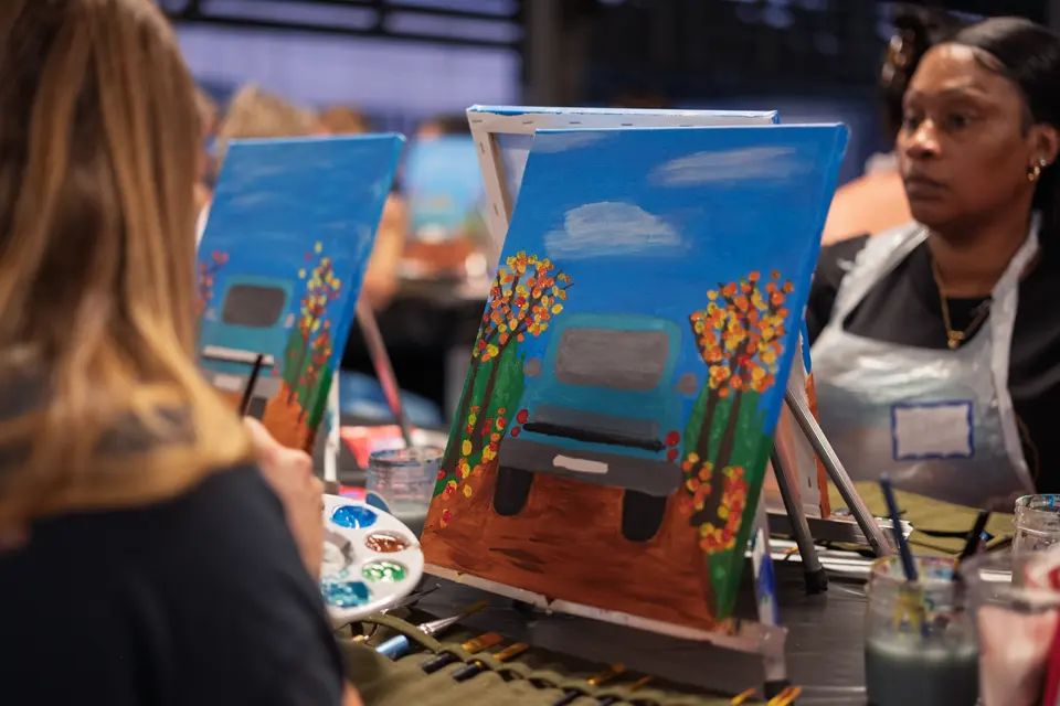 Photo 49 of 71, painting Pumpkin Truck at Gather GVL