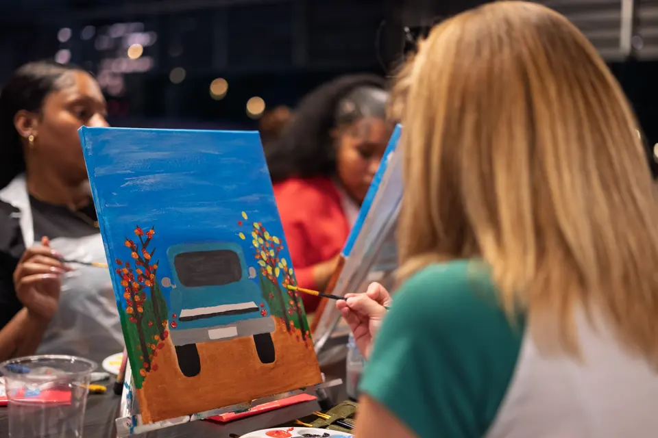 Photo 50 of 71, painting Pumpkin Truck at Gather GVL