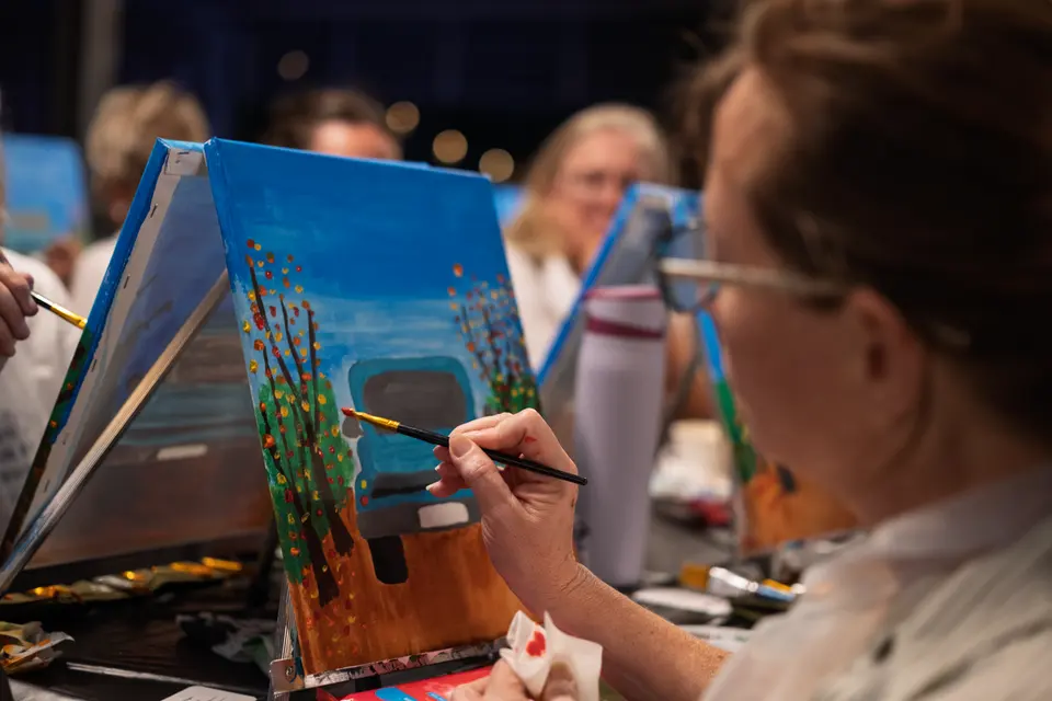 Photo 53 of 71, painting Pumpkin Truck at Gather GVL
