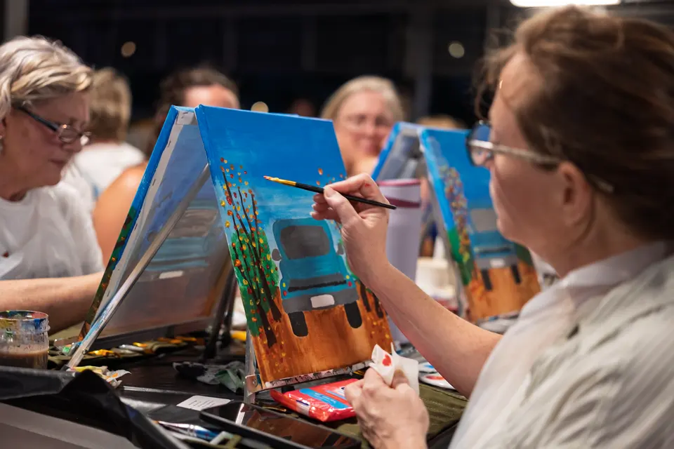 Photo 54 of 71, painting Pumpkin Truck at Gather GVL