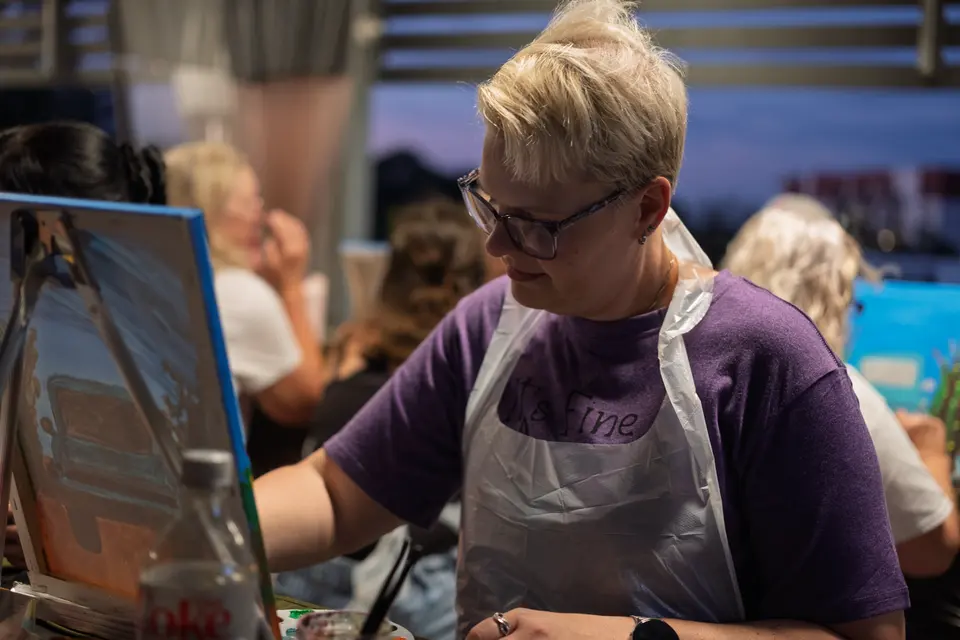 Photo 55 of 71, painting Pumpkin Truck at Gather GVL