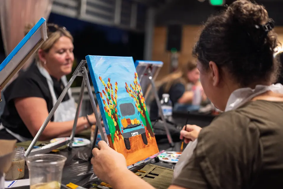 Photo 57 of 71, painting Pumpkin Truck at Gather GVL