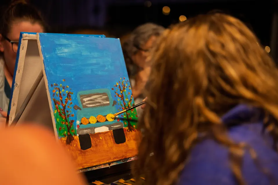 Photo 59 of 71, painting Pumpkin Truck at Gather GVL