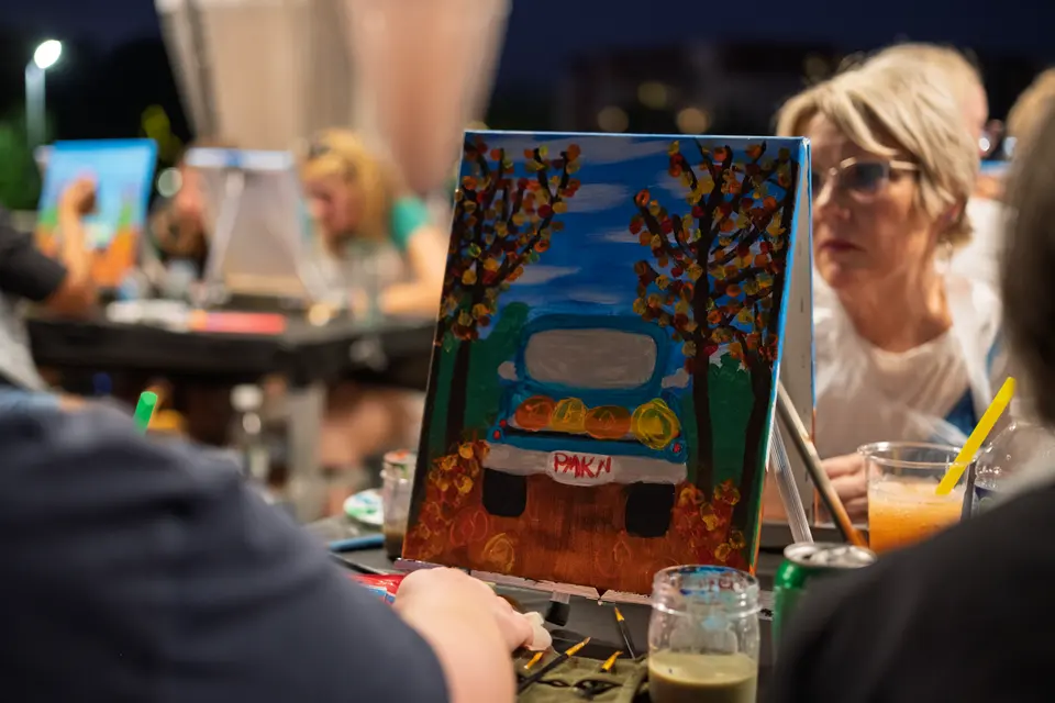 Photo 60 of 71, painting Pumpkin Truck at Gather GVL