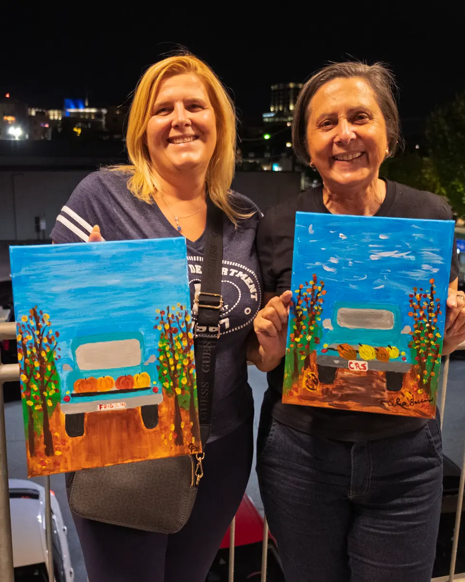 Photo 67 of 71, painting Pumpkin Truck at Gather GVL