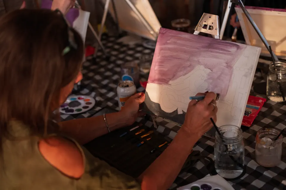 Photo 12 of 63, painting Spooky Cruiser at Stubborn Mule Restaurant & Brewery